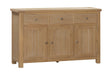 Your Home Style Sideboard Foxley Oak 3 Door Sideboard