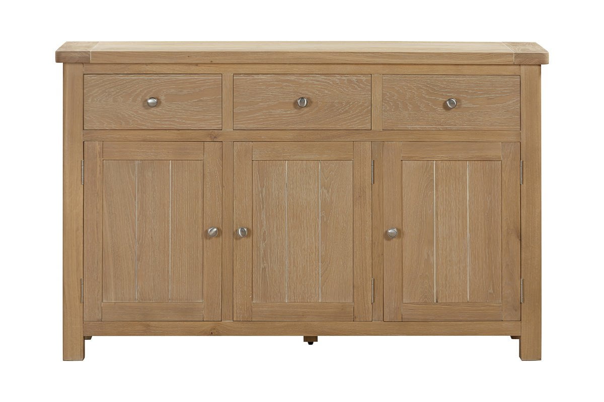 Your Home Style Sideboard Foxley Oak 3 Door Sideboard