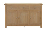 Your Home Style Sideboard Foxley Oak 3 Door Sideboard