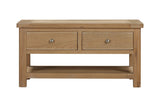 Your Home Style Coffee Table Foxley Oak Coffee Table with 2 Drawers