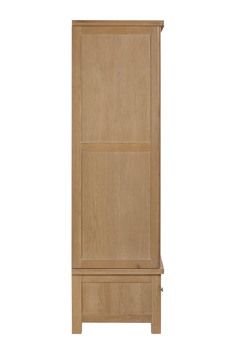 Your Home Style Wardrobe Foxley Oak Double Robe with 2 Sliding Doors & 2 Drawers