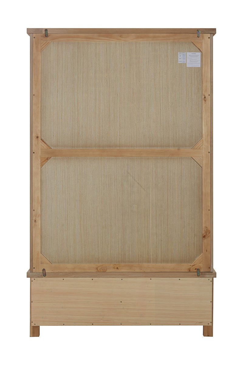 Your Home Style Wardrobe Foxley Oak Double Robe with 2 Sliding Doors & 2 Drawers