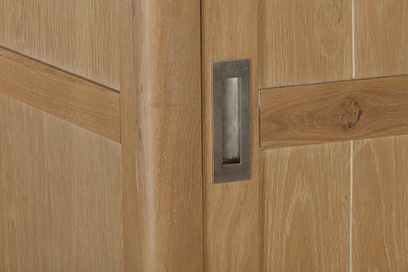 Your Home Style Wardrobe Foxley Oak Double Robe with 2 Sliding Doors & 2 Drawers