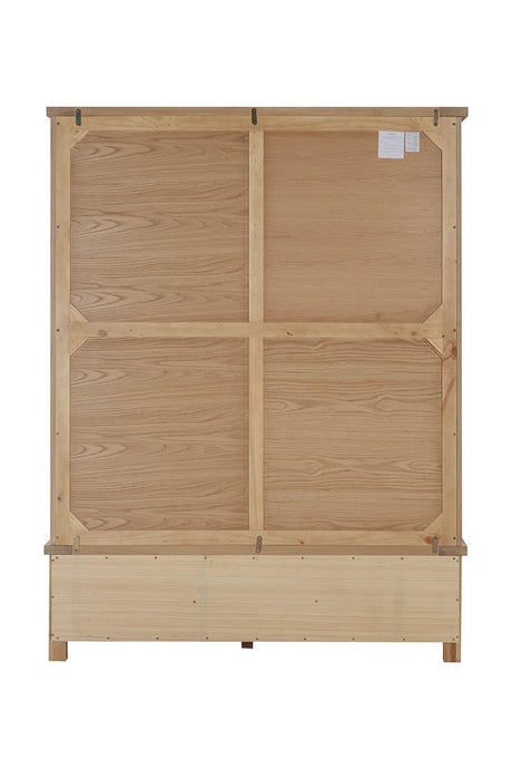 Your Home Style Wardrobe Foxley Oak Large robe with 2 Sliding Doors & 3 Drawers