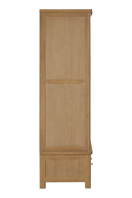 Your Home Style Wardrobe Foxley Oak Large robe with 2 Sliding Doors & 3 Drawers