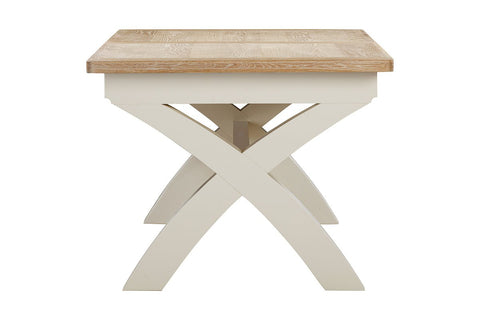 Foxley Painted 180/240 Cross Leg Extending Dining Table