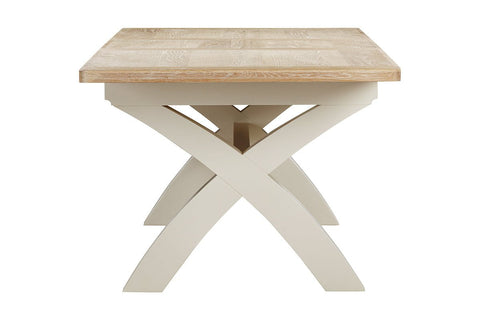 Foxley Painted 180/240 Cross Leg Extending Dining Table