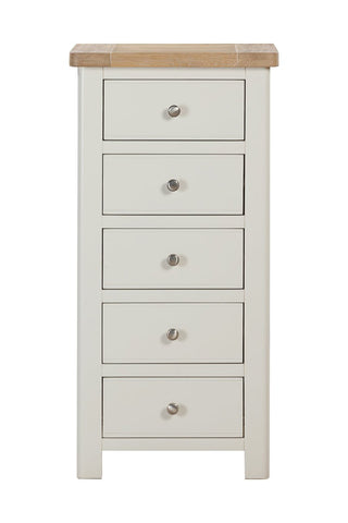 Foxley Painted 5 Drawer Tall Chest