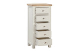 Your Home Style Chest of Drawers Foxley Painted 5 Drawer Tall Chest