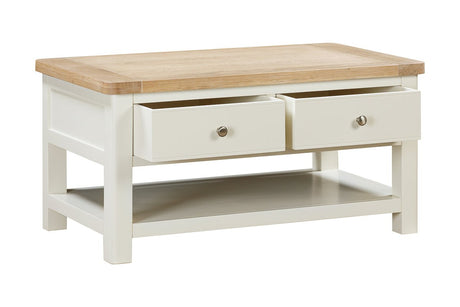 Your Home Style Coffee Table Foxley Painted Coffee Table with 2 Drawers