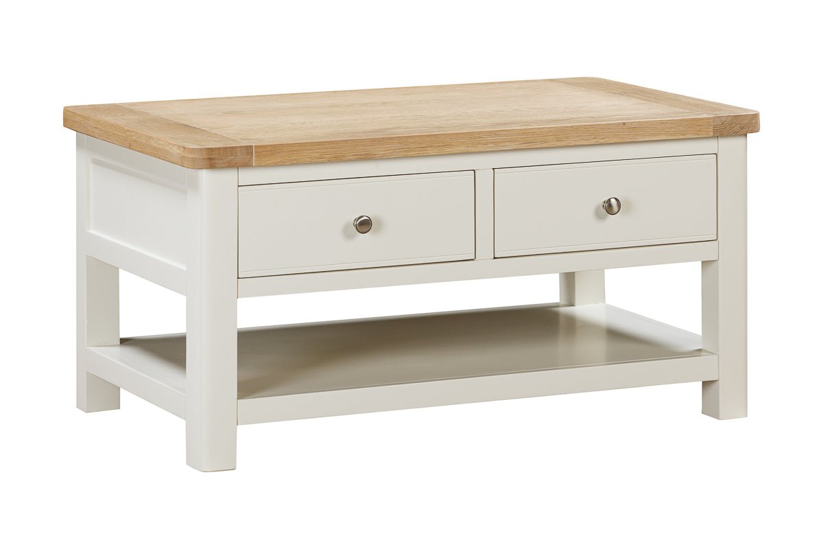 Your Home Style Coffee Table Foxley Painted Coffee Table with 2 Drawers