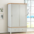 Your Home Style Wardrobe Foxley Painted Double Robe with 2 Sliding Doors & 2 Drawers