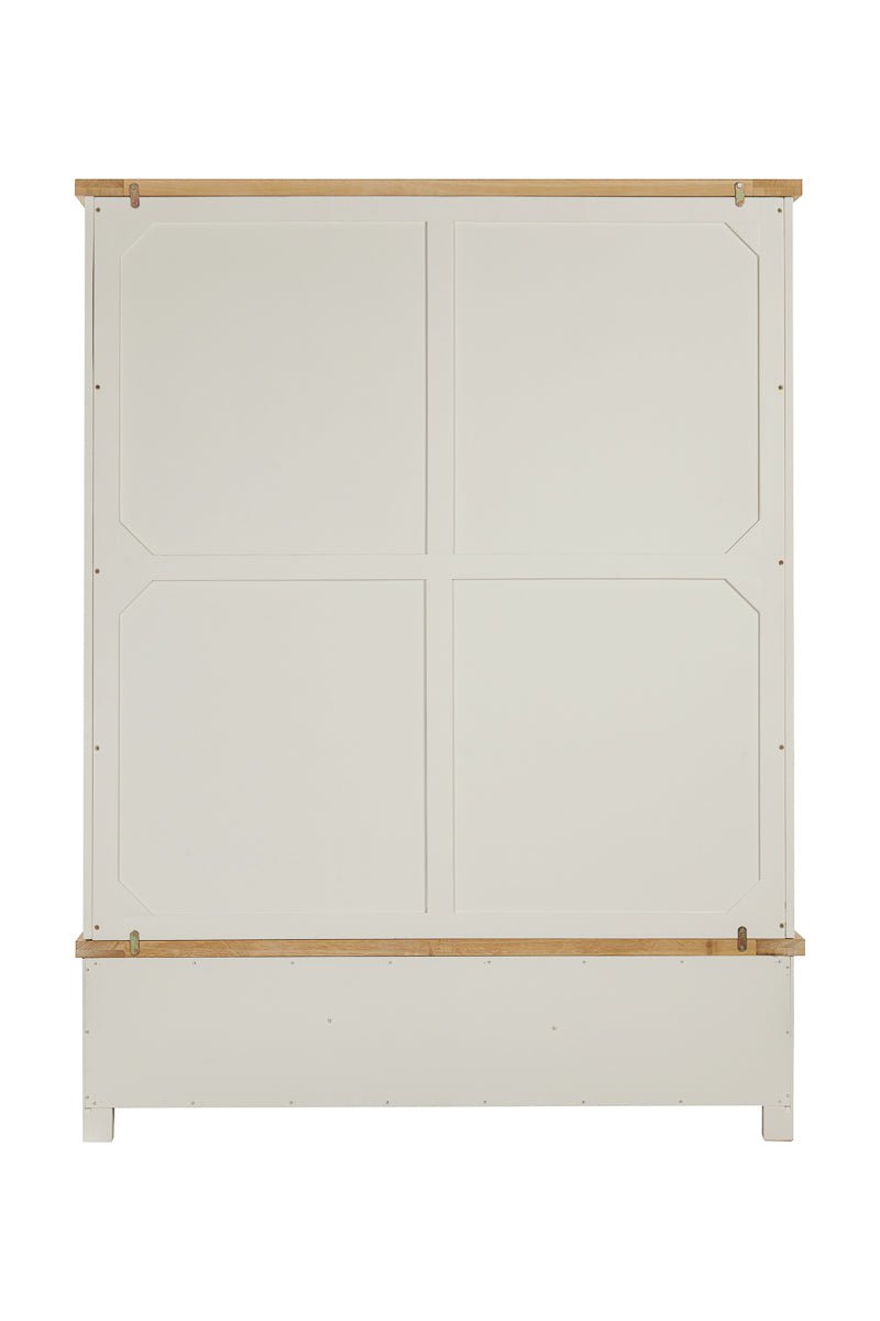 Your Home Style Wardrobe Foxley Painted Large robe with 2 Sliding Doors & 3 Drawers