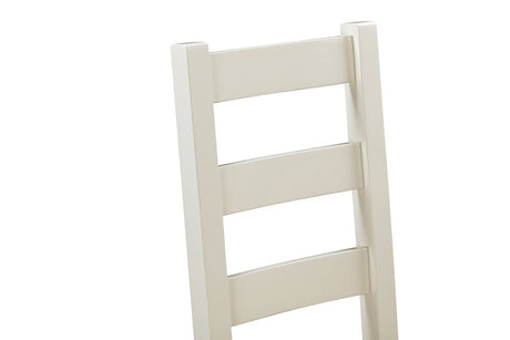 Your Home Style Dining Chairs Foxley Painted Pair of Ladderback Chairs with Fabric Seat