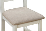 Your Home Style Dining Chairs Foxley Painted Pair of Ladderback Chairs with Fabric Seat