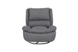 Vida Living Recliner Grey Freddy Electric Reclining Swivel Glider Chair