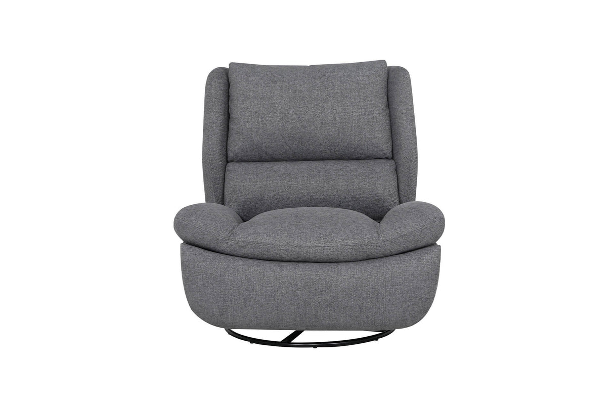 Vida Living Recliner Grey Freddy Electric Reclining Swivel Glider Chair