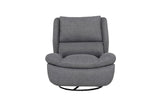 Vida Living Recliner Grey Freddy Electric Reclining Swivel Glider Chair