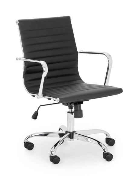 Julian Bowen Office Chair Gio Black & Chrome Office Chair