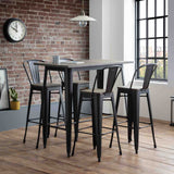 Julian Bowen Bar Stool Grafton Metal Bar Stools - Sold in pairs