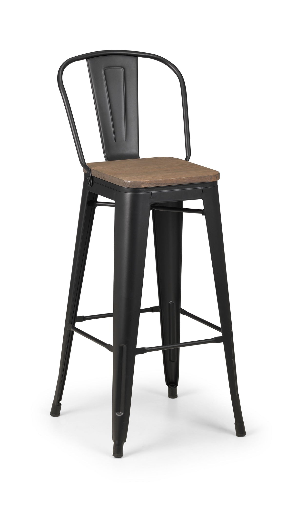 Julian Bowen Bar Stool Grafton Metal Bar Stools - Sold in pairs