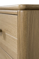 Vida Living Chest of Drawers Hadley Medium Natural 5 Drawer Chest of Drawers