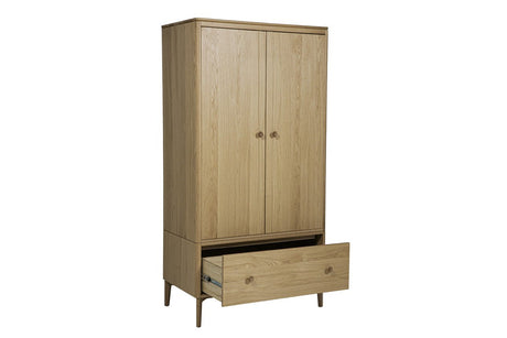 Vida Living Wardrobe Hadley Natural 2 Door Wardrobe