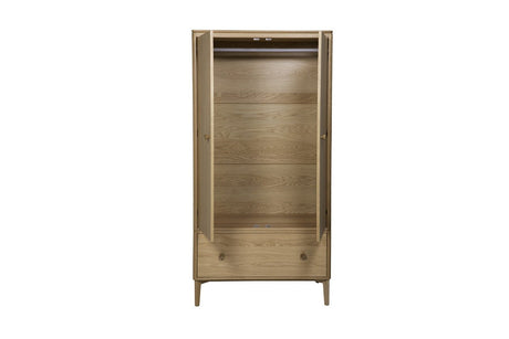 Vida Living Wardrobe Hadley Natural 2 Door Wardrobe