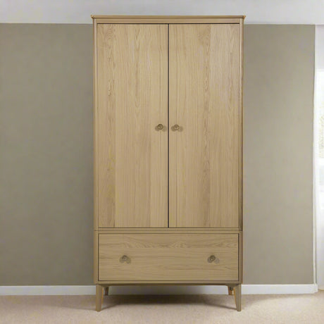 Vida Living Wardrobe Hadley Natural 2 Door Wardrobe