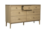 Vida Living Chest of Drawers Hadley Natural 7 Drawer Chest of Drawers