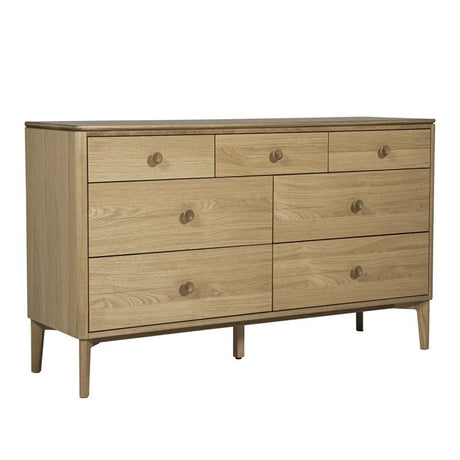 Vida Living Chest of Drawers Hadley Natural 7 Drawer Chest of Drawers