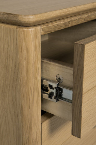 Vida Living Bedside Table Hadley Natural Bedside Table