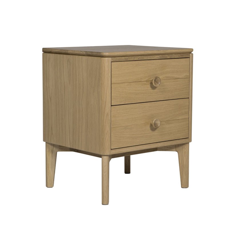 Vida Living Bedside Table Hadley Natural Bedside Table
