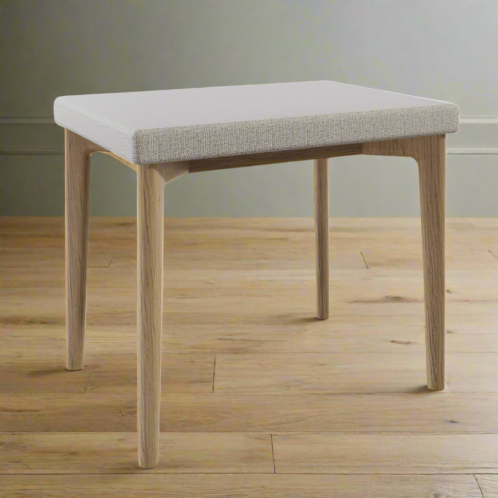 Vida Living Dressing Table Stool Hadley Natural Dressing Stool
