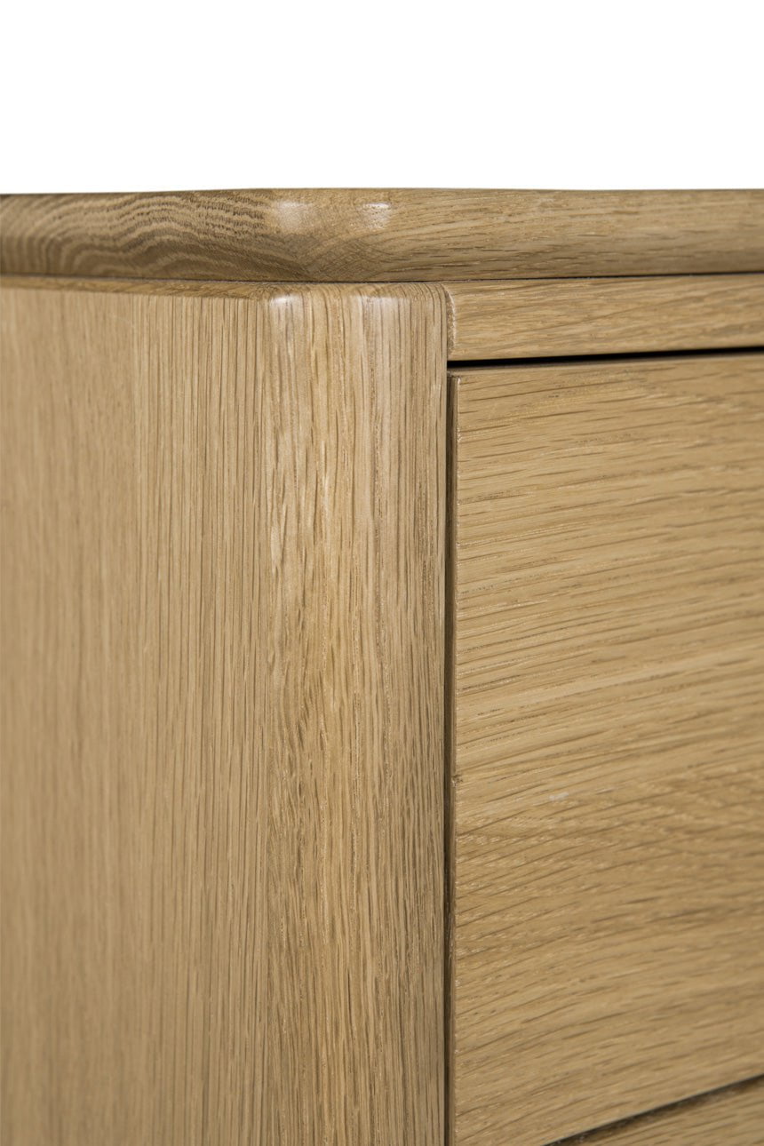 Vida Living Chest of Drawers Hadley Natural Tall 5 Drawer Chest of Drawers