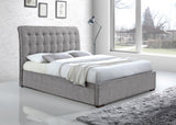 Time Living Bed Frame Double 135cm / Light Grey Hamilton Fabric Bed Frame