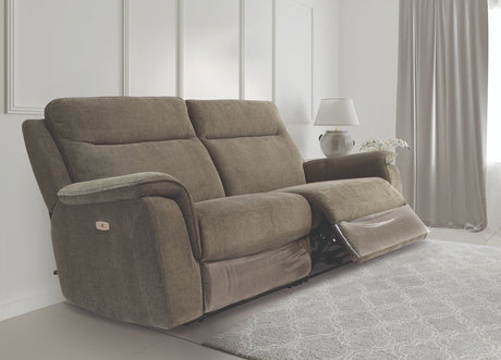 Earth Collection Reclining Sofas Green Havilah Electric Reclining 3 Seater Sofa