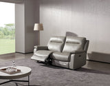 Earth Collection Reclining Sofas Grey Leather Havilah Electric Reclining 3 Seater Sofa