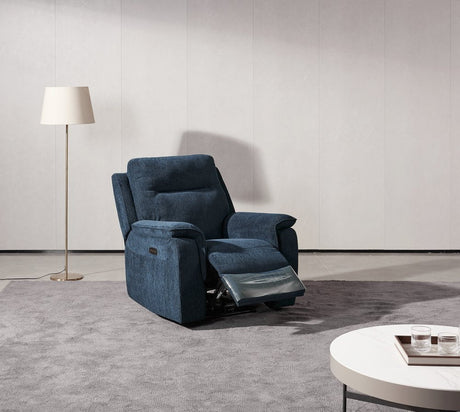 Earth Collection Recliners Navy Havilah Electric Reclining Chair