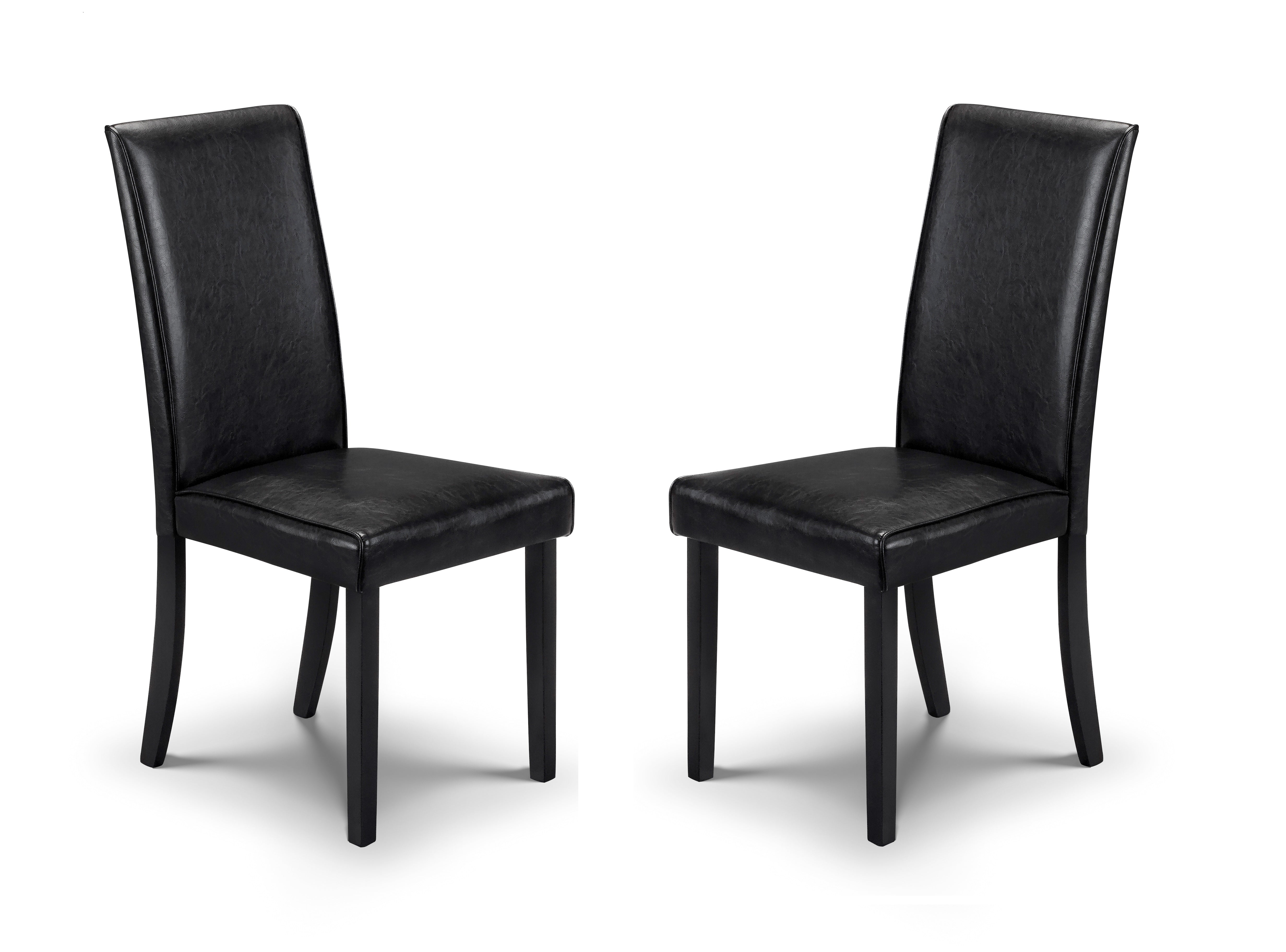 Coast Black Dining Chairs - Sold in pairs