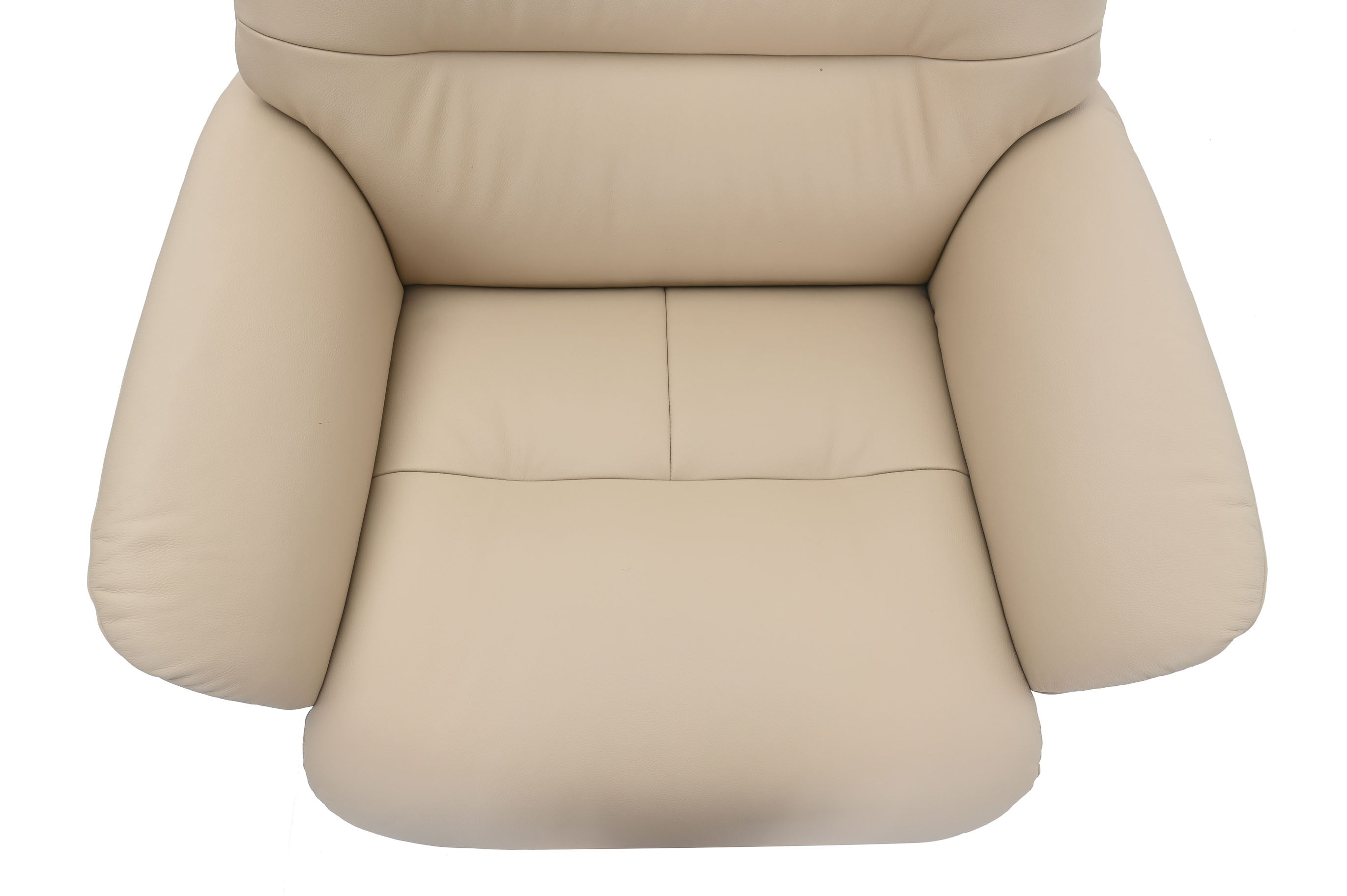 GFA Reclining Chair Hudson Leather Manual Recliner Swivel Chair and Foot Stool