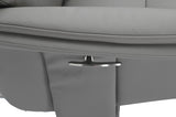 GFA Reclining Chair Hudson Leather Manual Recliner Swivel Chair and Foot Stool