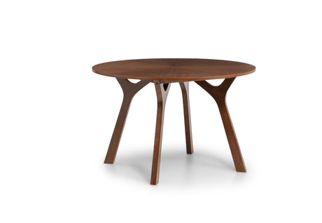 Julian Bowen Dining Tables Huxley Round Table Walnut