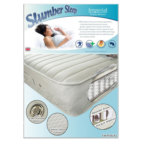 Time Living Roll Packed Mattress Imperial Pocket Memory Sprung Mattress