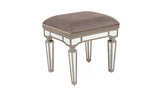Vida Living Dressing Table Stool Jessica Mirrored Dressing Table Stool
