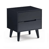 Julian Bowen Bedside Anthracite Julian Bowen Alicia 2 Drawer Bedside