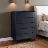 Julian Bowen Chests Anthracite Julian Bowen Alicia 5 Drawer Chest