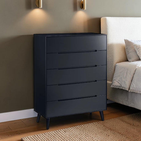 Julian Bowen Chests Anthracite Julian Bowen Alicia 5 Drawer Chest