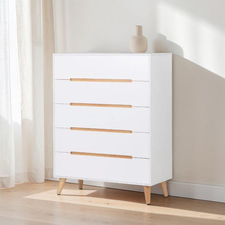 Julian Bowen Chests White Julian Bowen Alicia 5 Drawer Chest