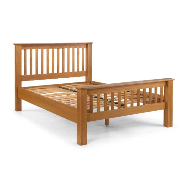 Julian Bowen Bed Julian Bowen Amsterdam Oak High Foot End Bed